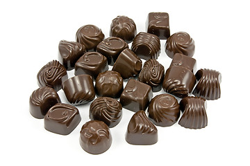 Image showing assorted chocolate pralines