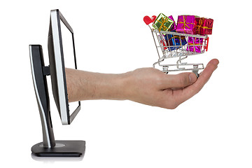 Image showing Concept of e-shopping