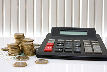 Image showing money and calculator