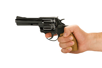 Image showing hand with revolver