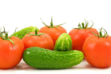 Image showing close-up of vegetables