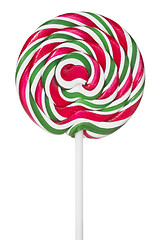 Image showing Colorful spiral lollipop 