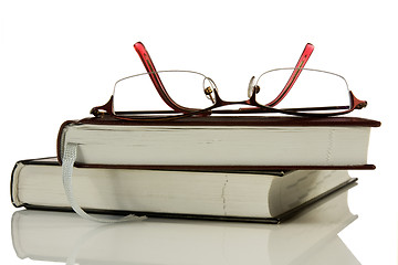 Image showing books and glasses