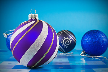 Image showing christmas decoration baubles