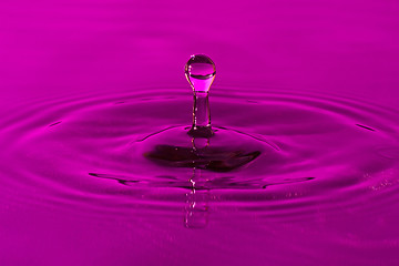 Image showing purple water splash