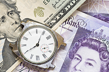 Image showing time is money