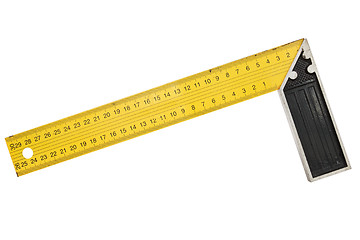 Image showing iron ruler with angle bar