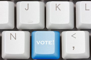 Image showing keyboard with  with vote key 