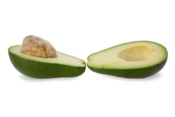 Image showing two halves of avocado fruit