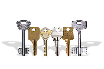 Image showing row of keys