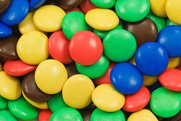 Image showing close-up of multicolored candy