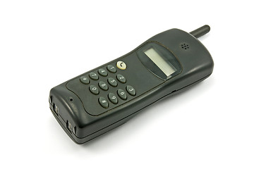Image showing black cordless phone