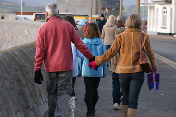 Image showing Family Walk