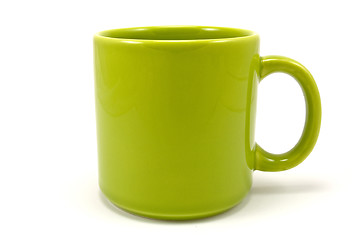 Image showing green ceramic teacup