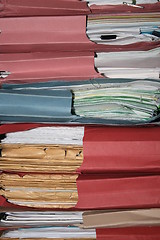 Image showing Stack of files