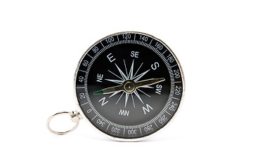 Image showing compass isolated on the white