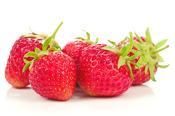 Image showing strawberries on white background