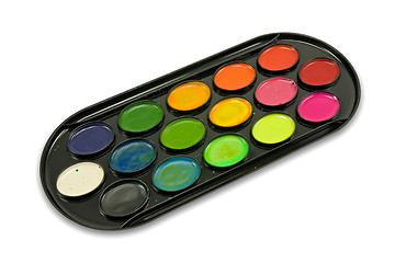 Image showing watercolour paint tray