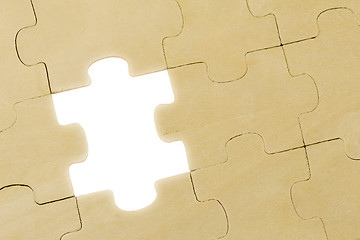 Image showing puzzle with one piece missing