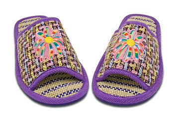 Image showing woman house slippers