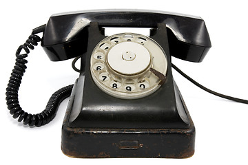 Image showing old rusty telephone