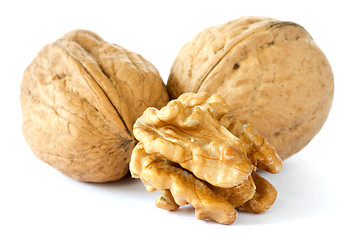 Image showing three dried walnuts