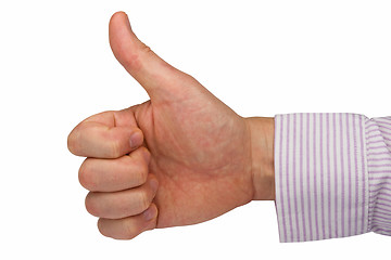 Image showing hand expressing positive sign