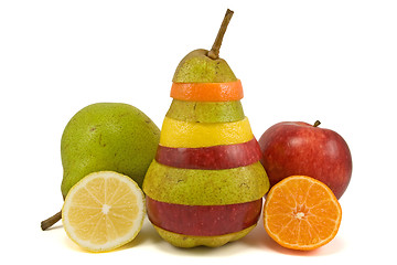 Image showing fruits on white background