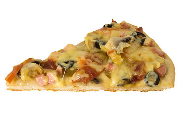 Image showing Cut off slice pizza