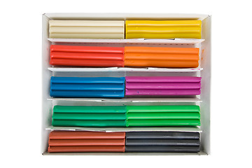 Image showing set of colorful plasticine