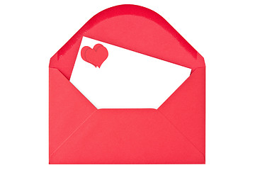 Image showing Envelope with love letter