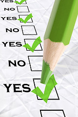 Image showing yes