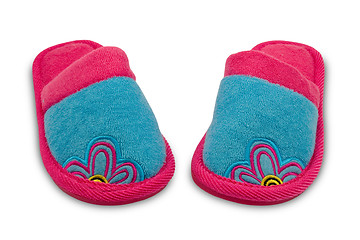 Image showing pair of child slippers