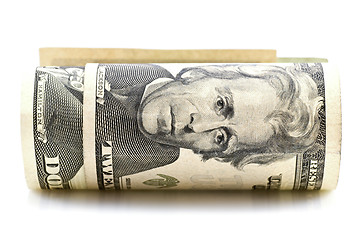 Image showing american dollars on white background