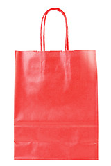 Image showing red shopping paper bag 