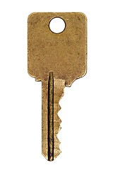 Image showing old yellow key