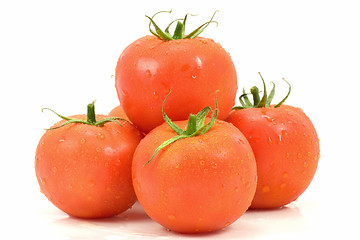 Image showing heap of fresh tomatoes