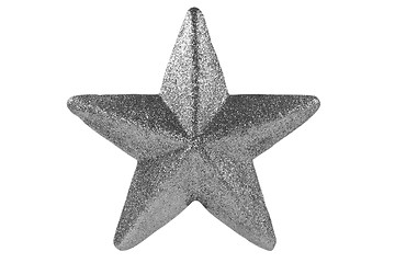 Image showing silver Christmas star