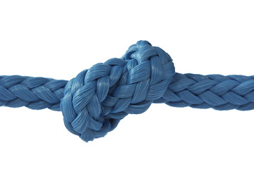 Image showing blue rope with knot