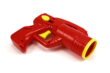 Image showing red plastic gun