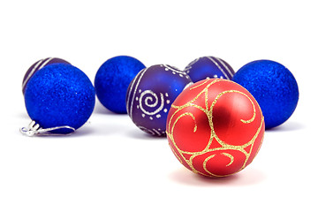 Image showing christmas baubles