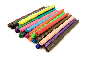 Image showing Multicolored felt tip pens 