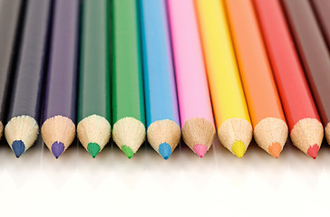 Image showing set of color pencils