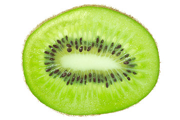 Image showing kiwi slice isolated on white background