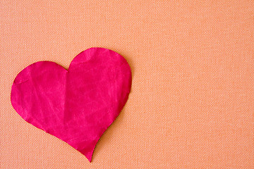 Image showing pink paper heart