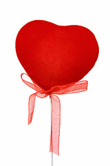 Image showing decorative heart with ribbon