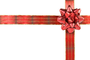 Image showing red cross ribbon with bow