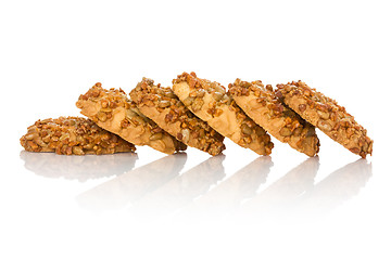 Image showing Cookies with sunflower seeds