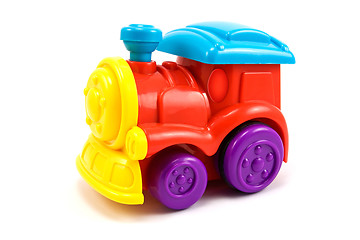 Image showing Train locomotive colorful toy 