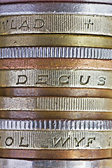 Image showing macro view of coins